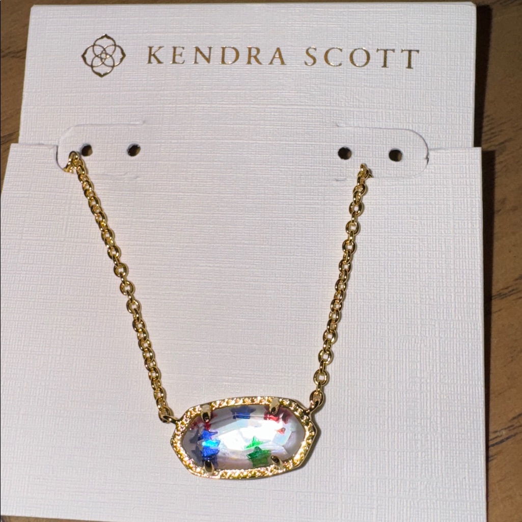 Kendra Scott Gold Star Pendant Necklace W/ Original Box And Dust Bag